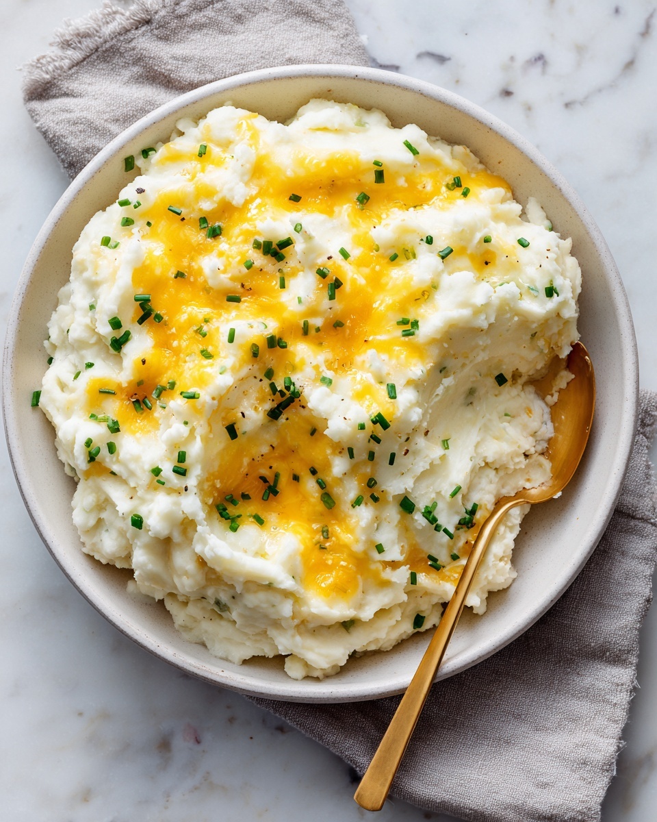 Baked Cheesy Mashed Potatoes Recipe - Recipe Image