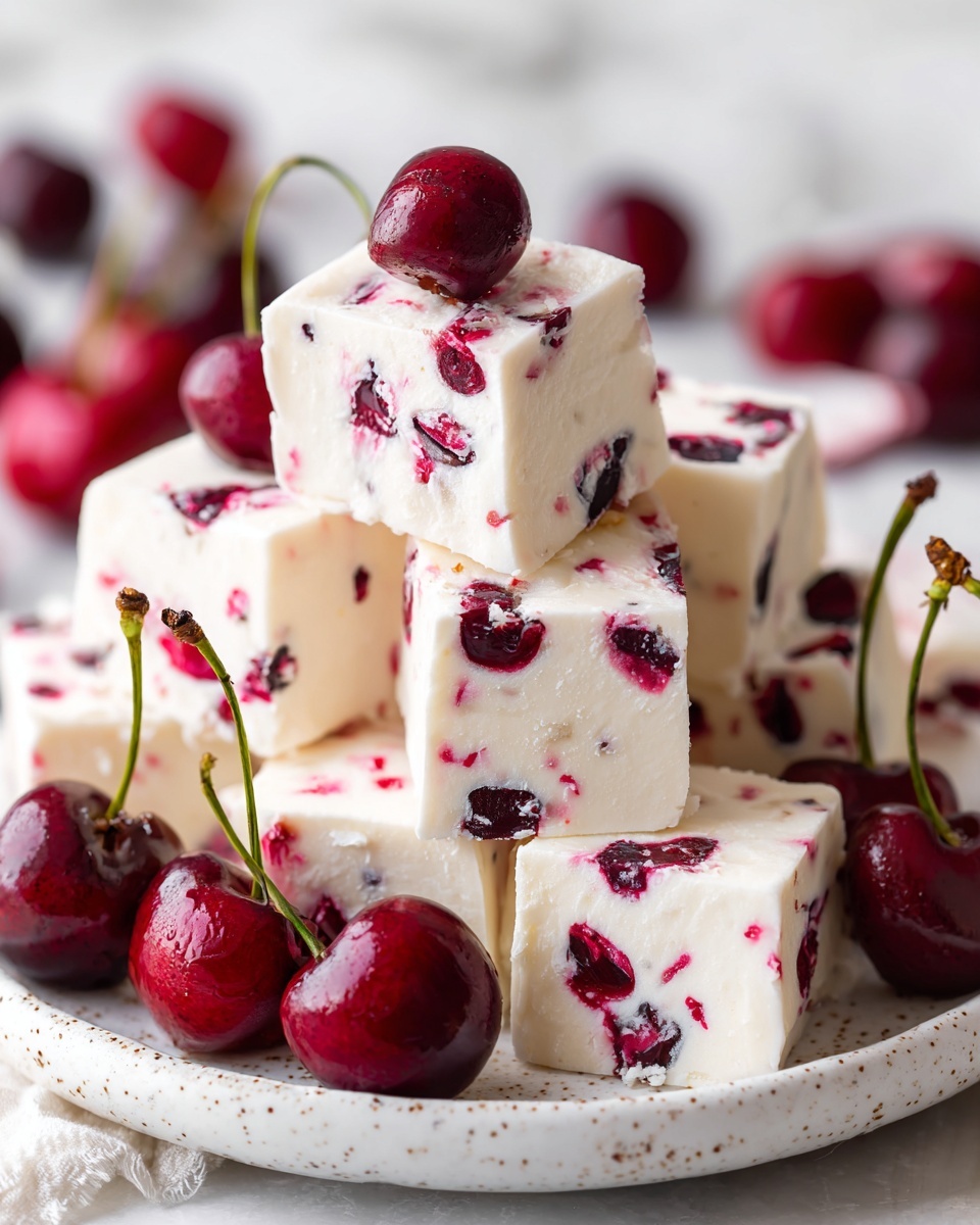 White Chocolate Cherry Fudge Recipe - Recipe Image