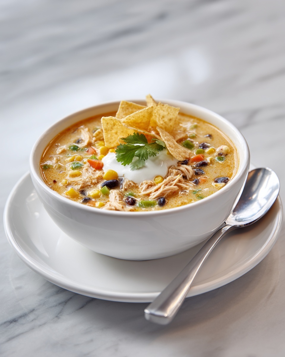 Easy Chicken Taco Soup Recipe - Recipe Image