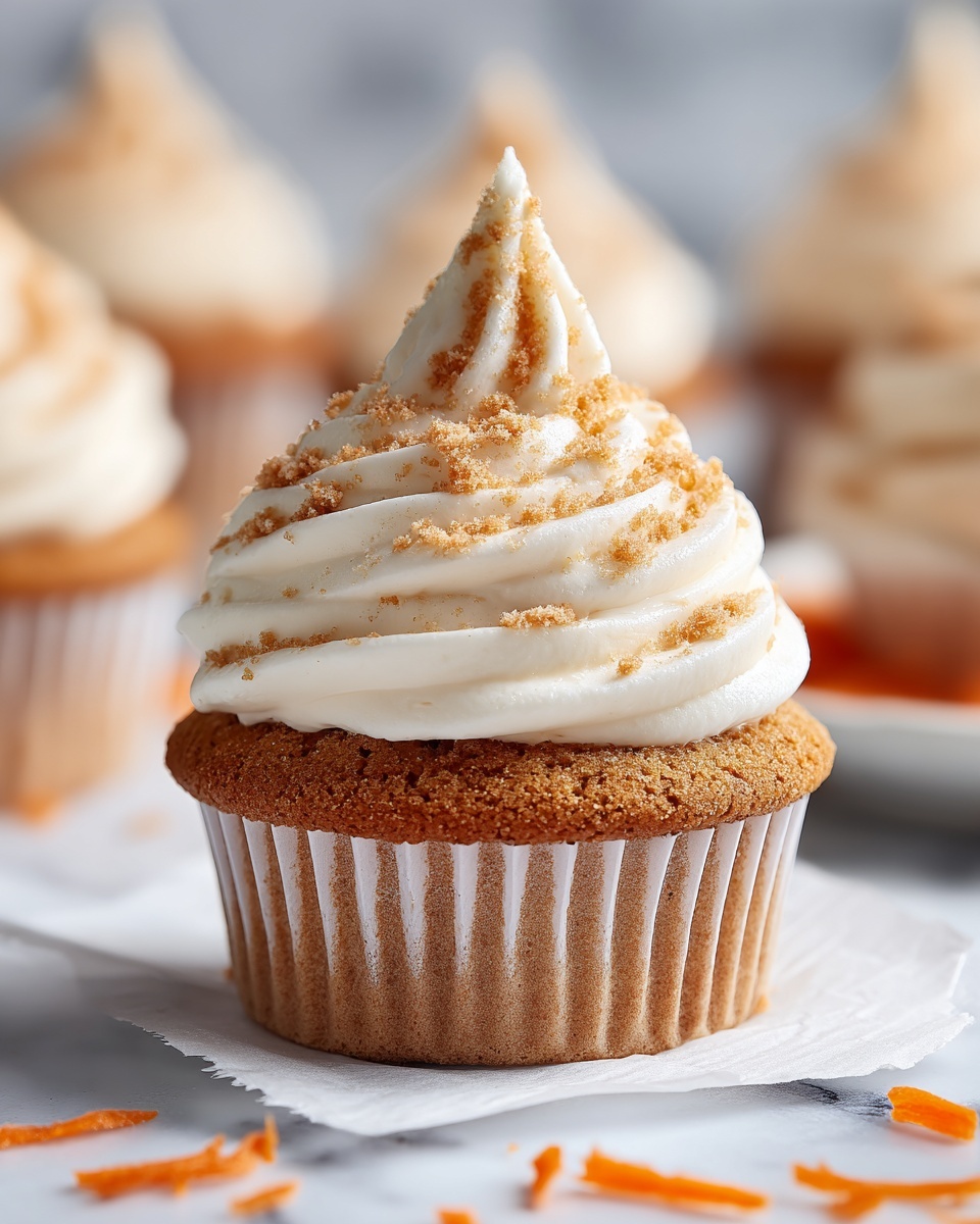 Super Moist Carrot Cake Cupcakes Recipe - Recipe Image