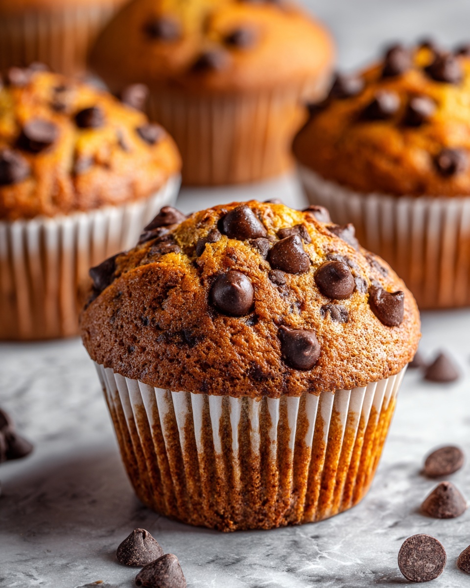 Chocolate Chip Peanut Butter Muffins Recipe - Recipe Image