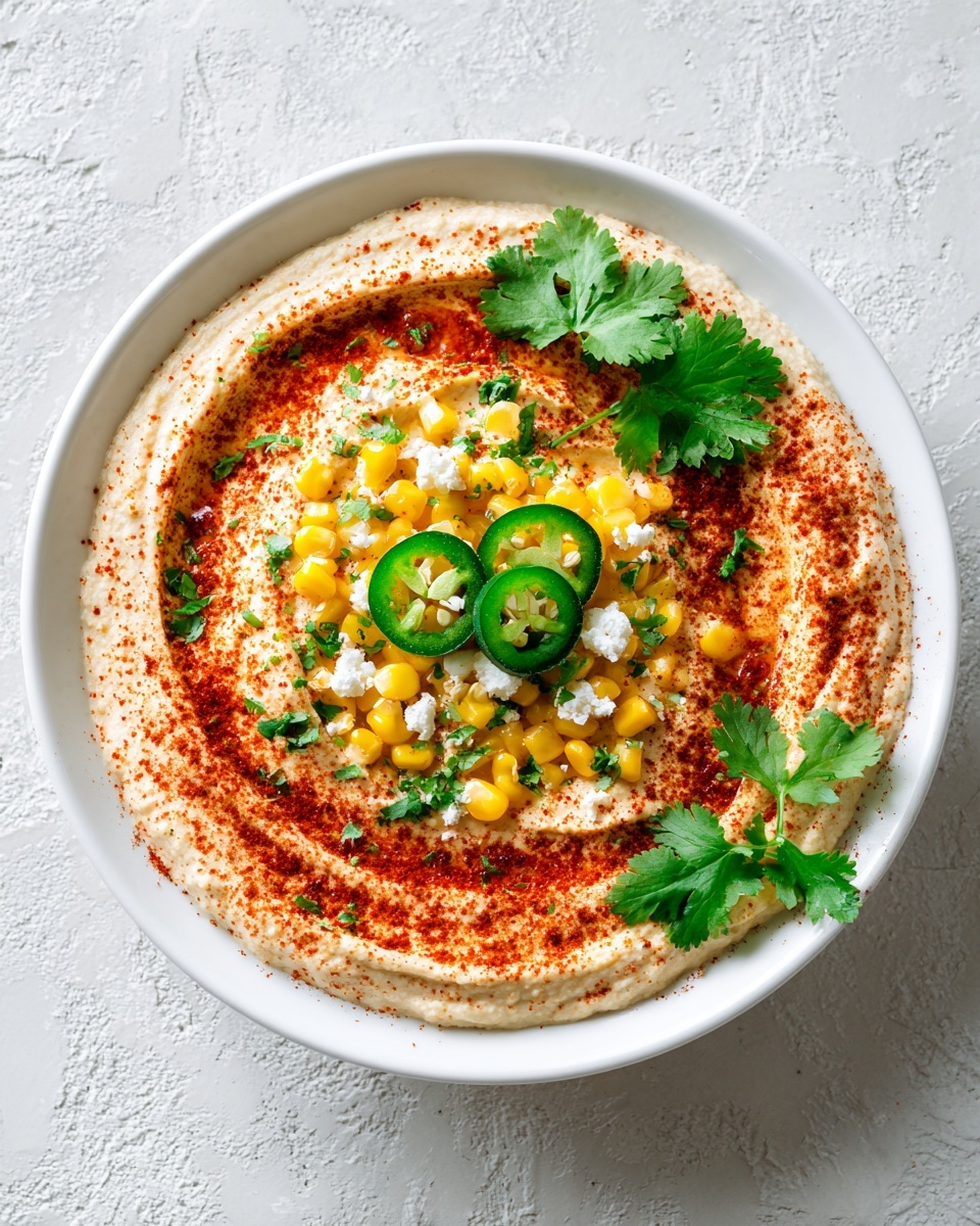 Street Corn Hummus Recipe - Recipe Image