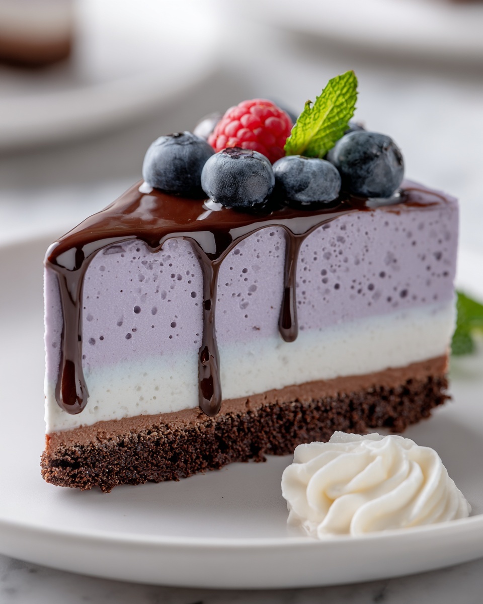 Blueberry Velvet Cheesecake Recipe - Recipe Image