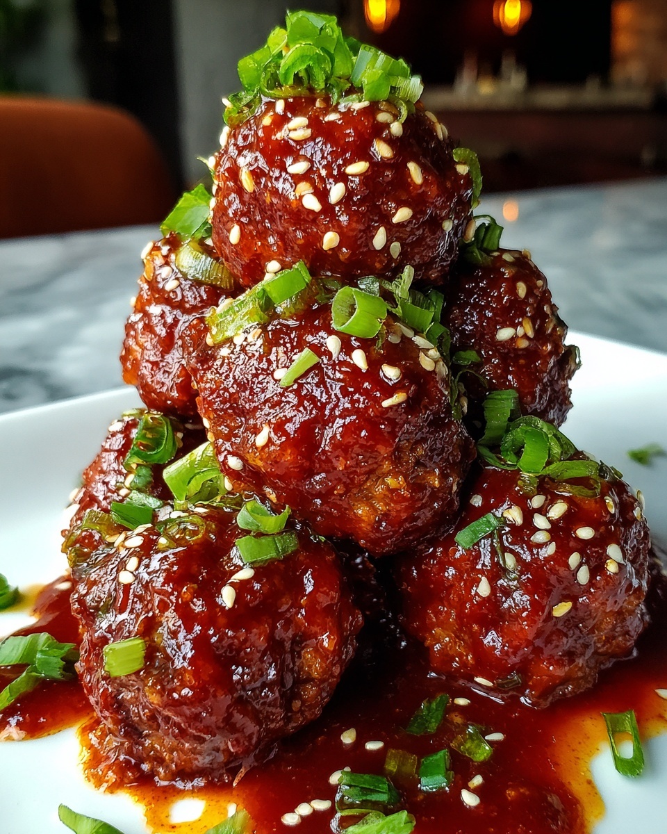 Korean BBQ Meatballs Recipe - Recipe Image