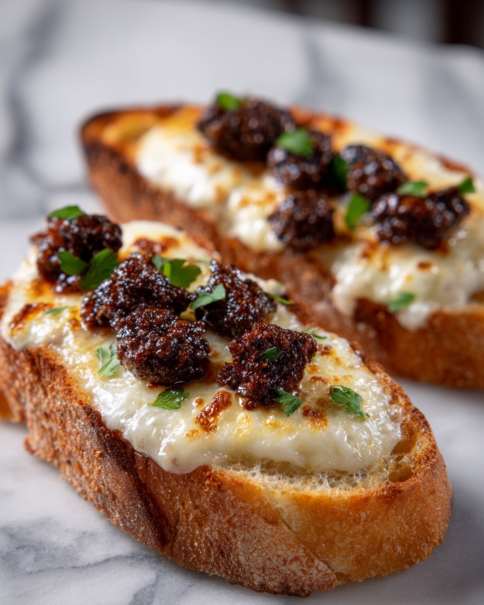 Steak Garlic Cheese Bread Recipe - Recipe Image