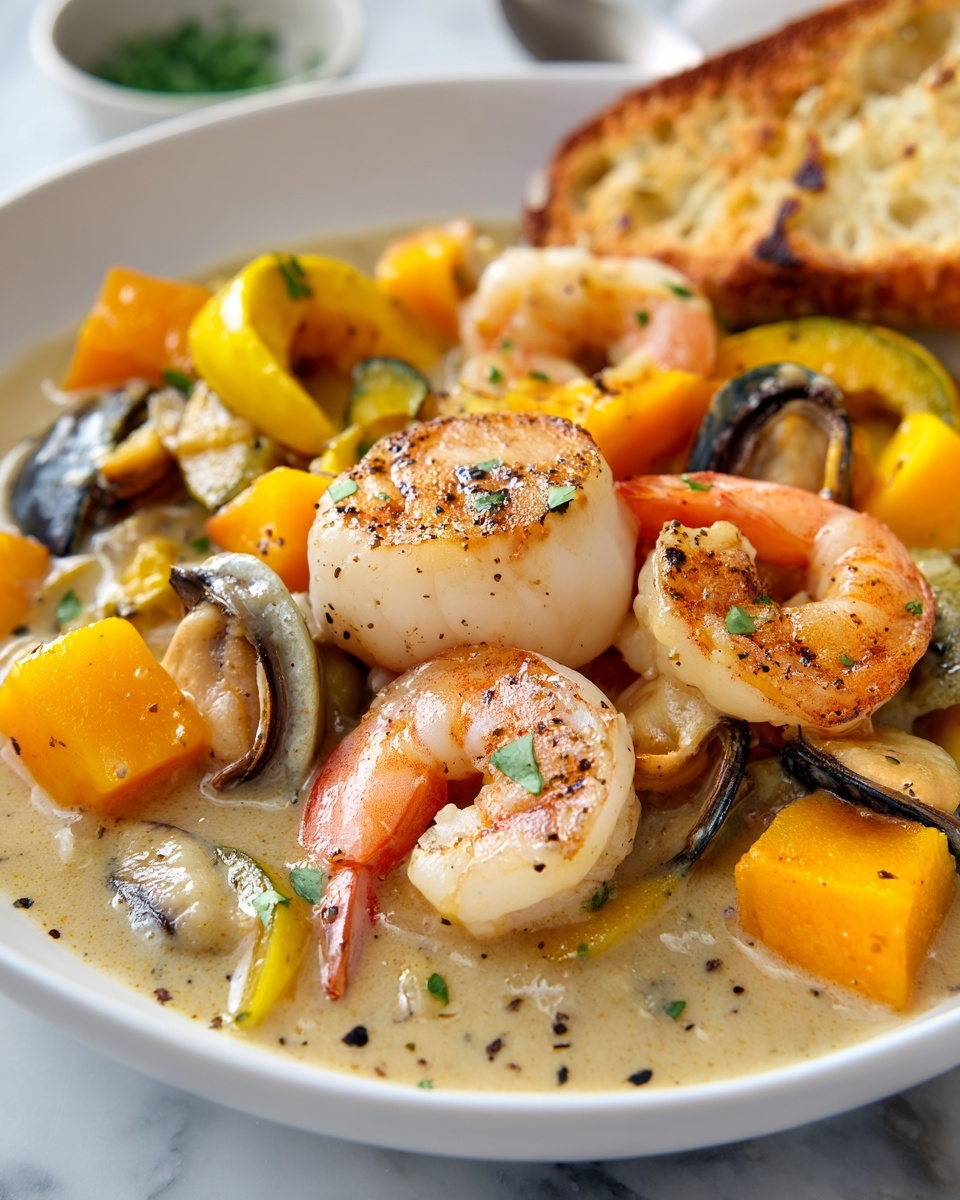 Creamy Seafood Chowder Recipe - Recipe Image