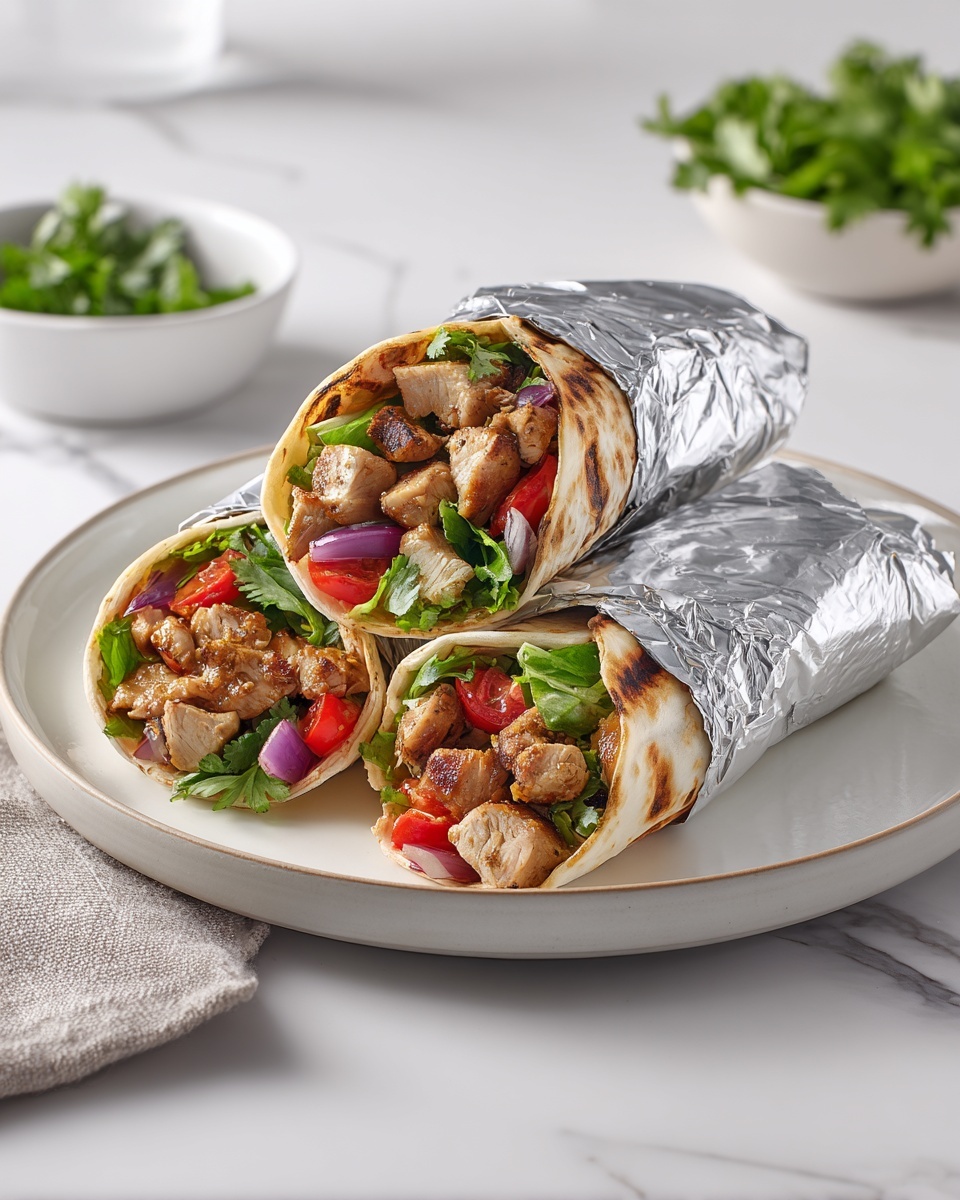 Grilled Chicken Gyro Wraps Recipe - Recipe Image
