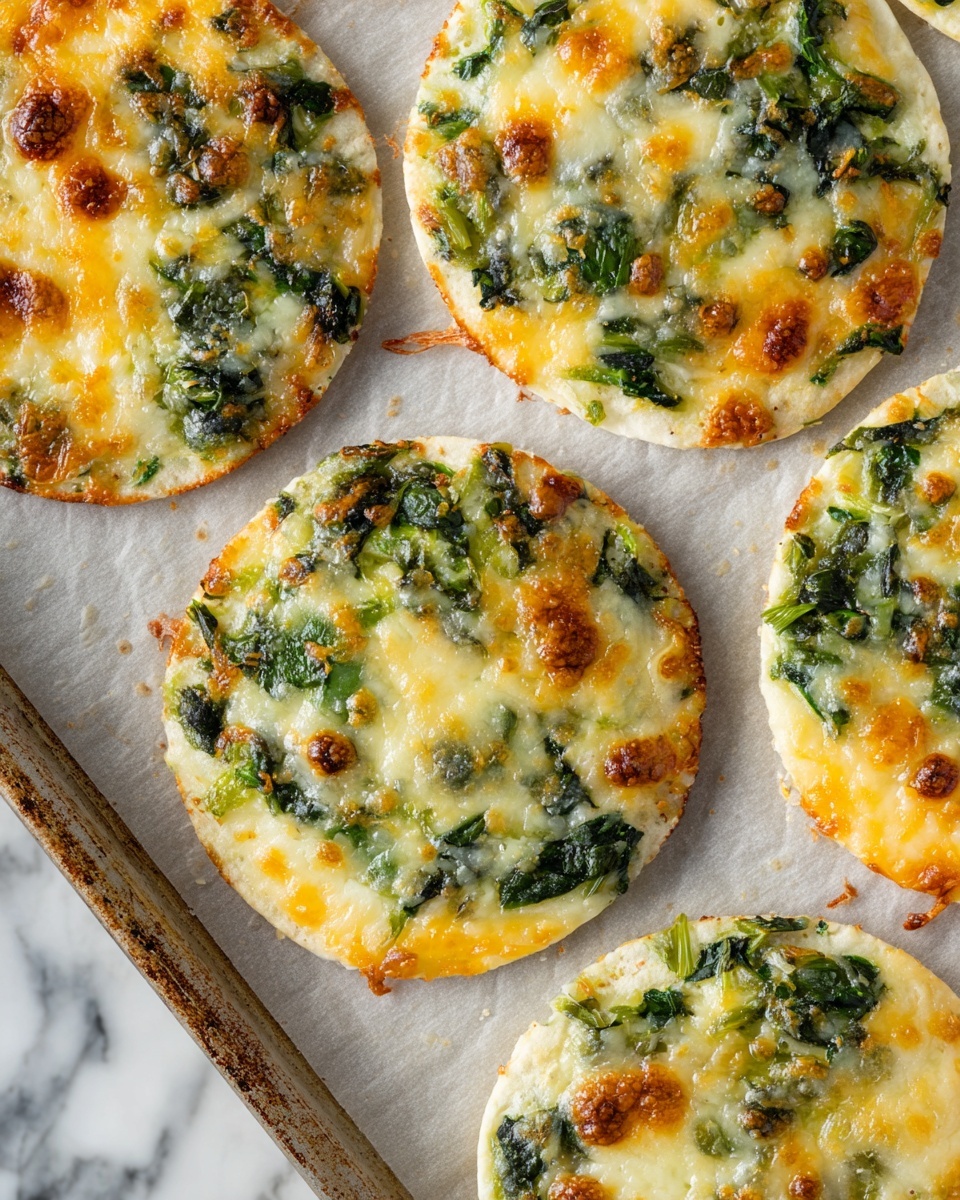 Spinach Dip Cheese Crisps Recipe - Recipe Image