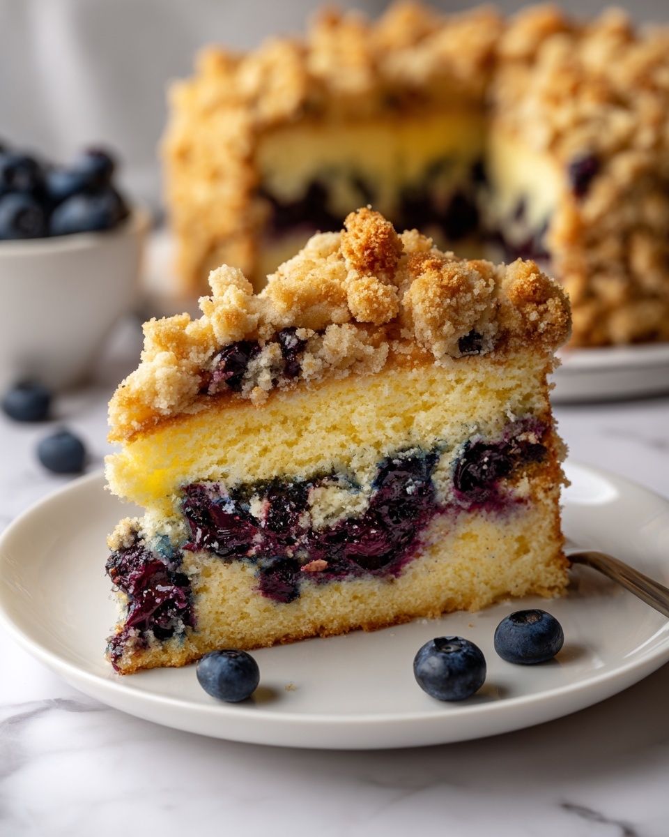 Blueberry Sour Cream Coffee Cake Recipe - Recipe Image