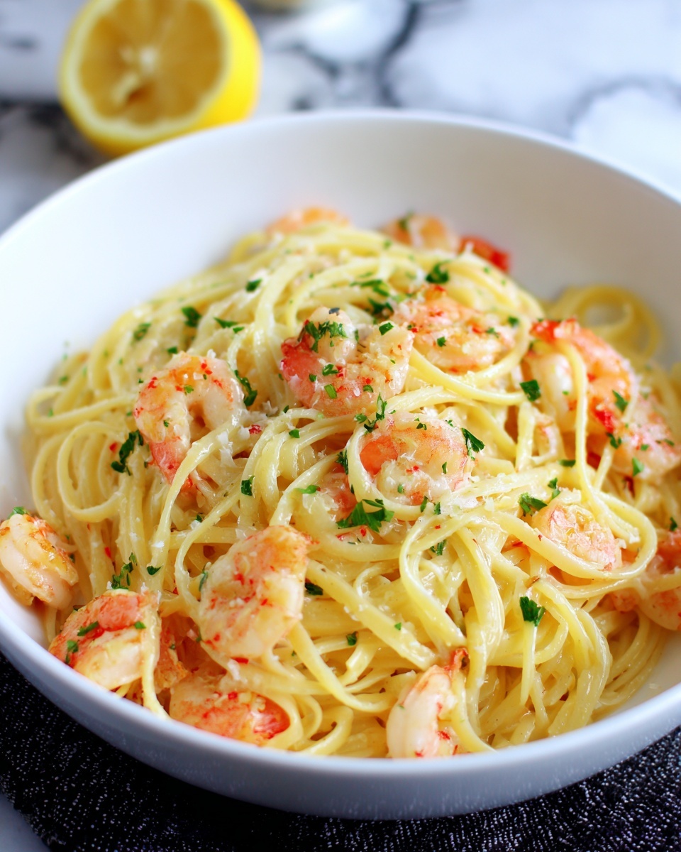 Lemon Shrimp Pasta Recipe - Recipe Image