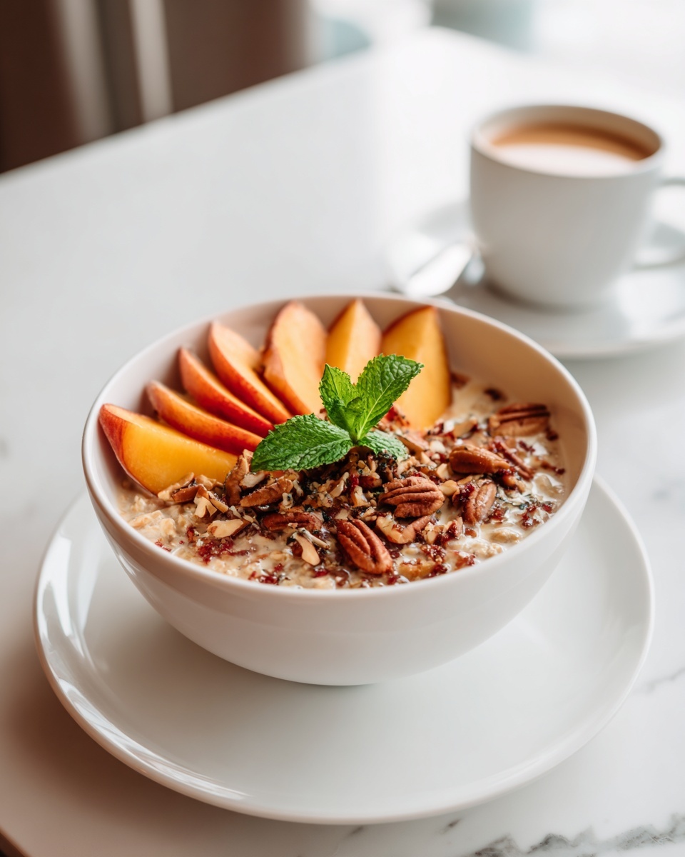 Peaches & Cream Oatmeal Recipe - Recipe Image