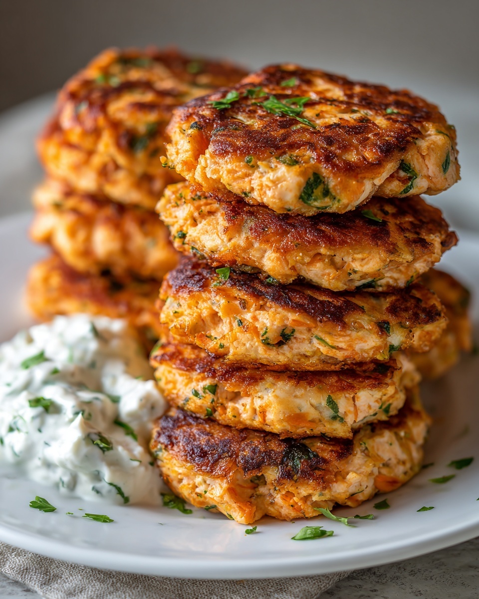 Crispy Salmon Patties with Fresh Herbs Recipe - Recipe Image