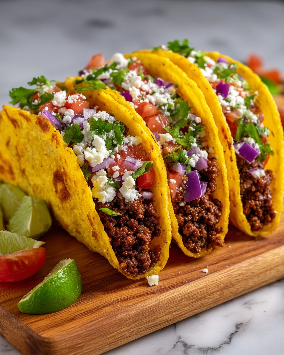 Crispy Ground Beef Tacos Recipe - Recipe Image