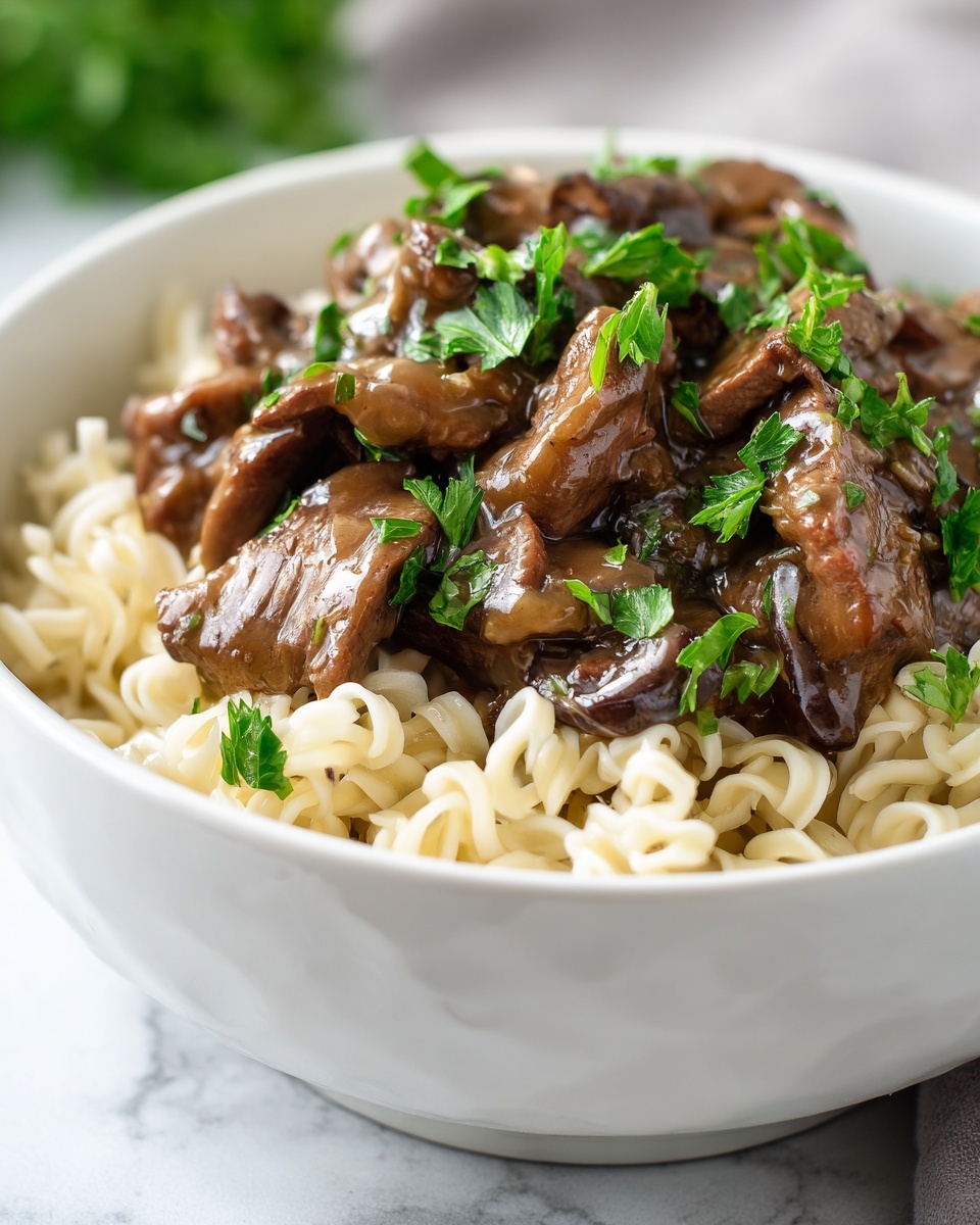 Slow Cooker Beef Stroganoff Recipe - Recipe Image