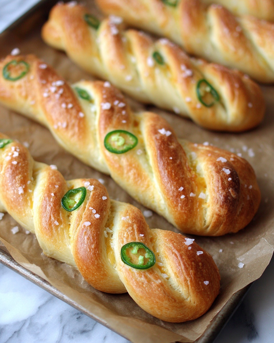 Jalapeno Cheddar Pretzel Twists Recipe - Recipe Image