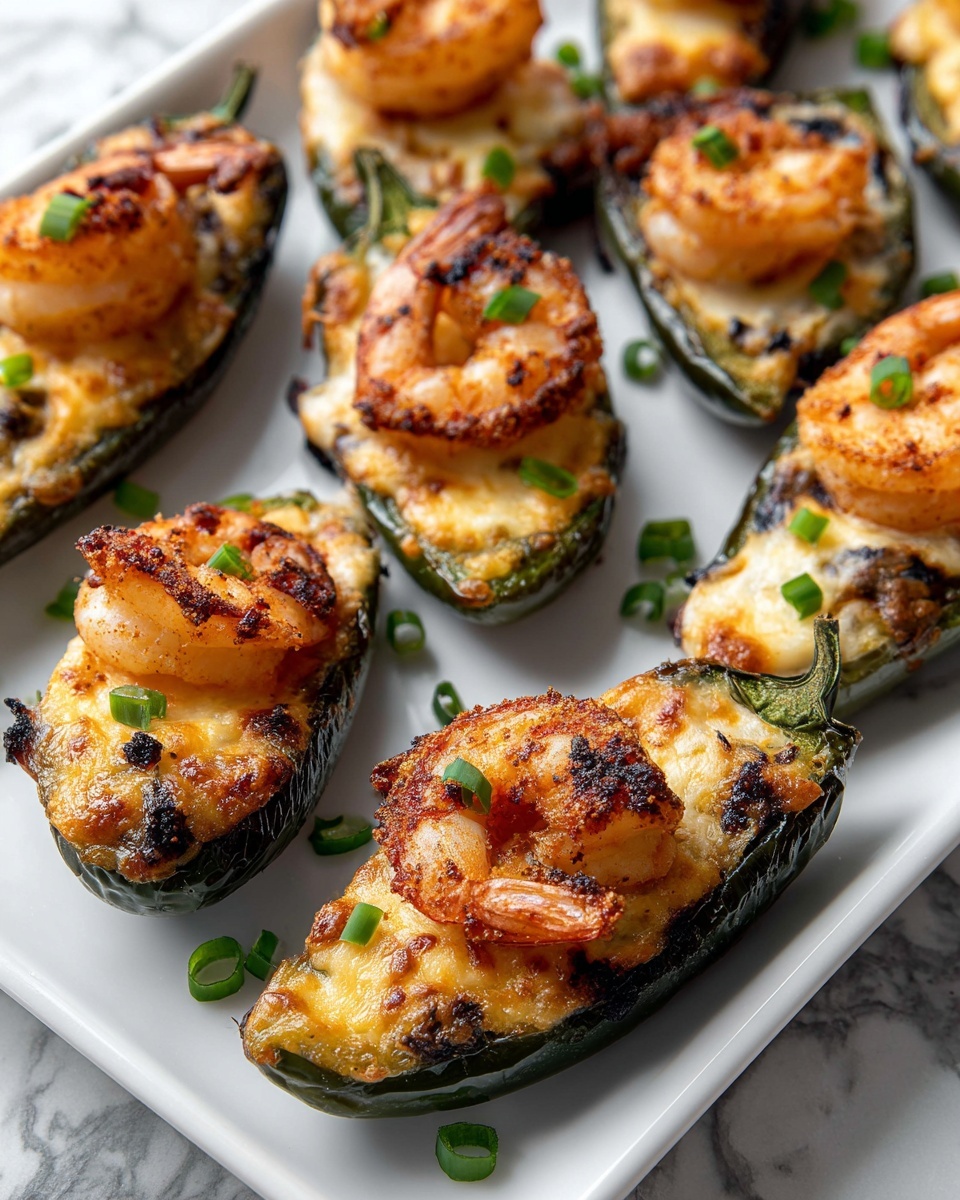 Fiery Cajun Shrimp Stuffed JalapeƱos Recipe - Recipe Image