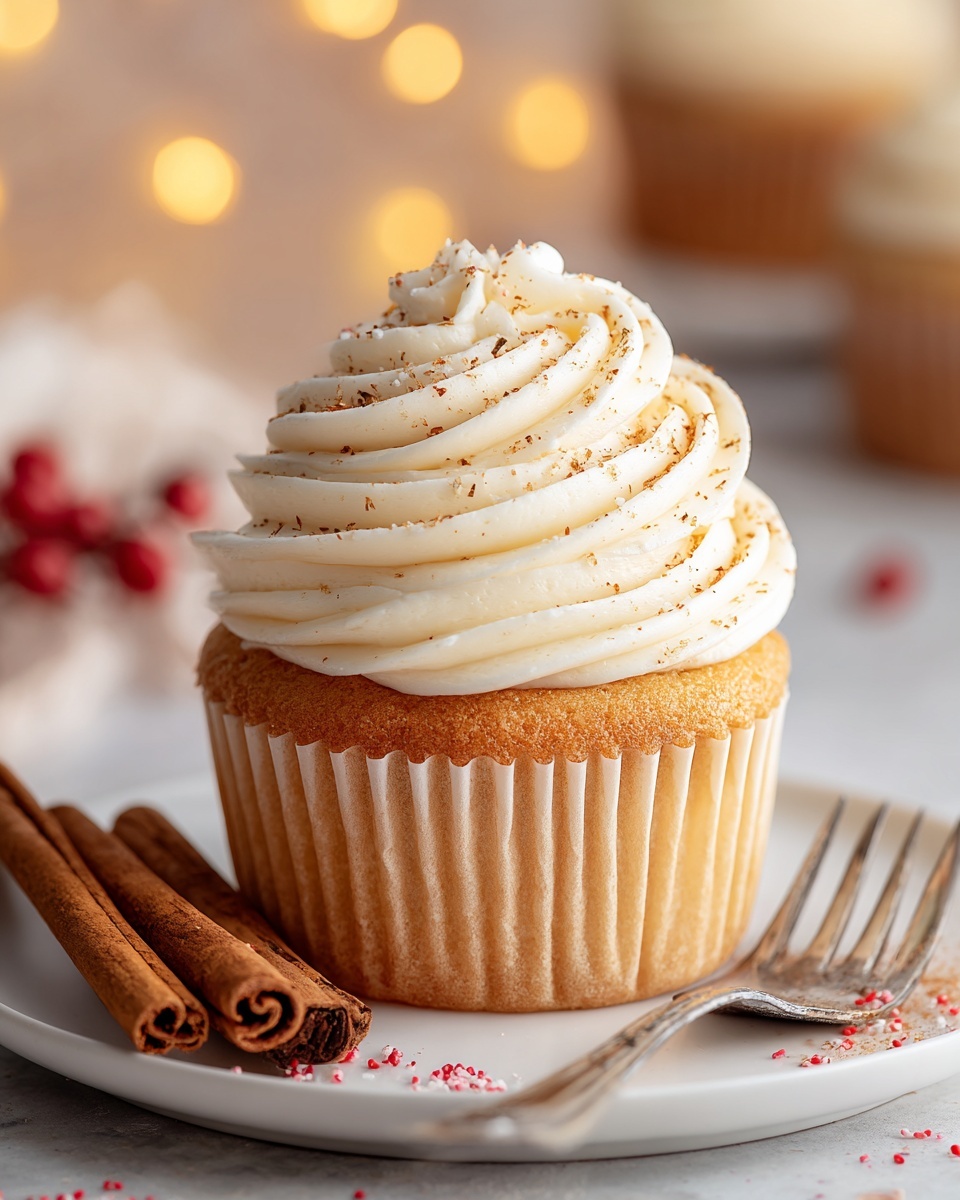 Eggnog Cupcakes Recipe - Recipe Image