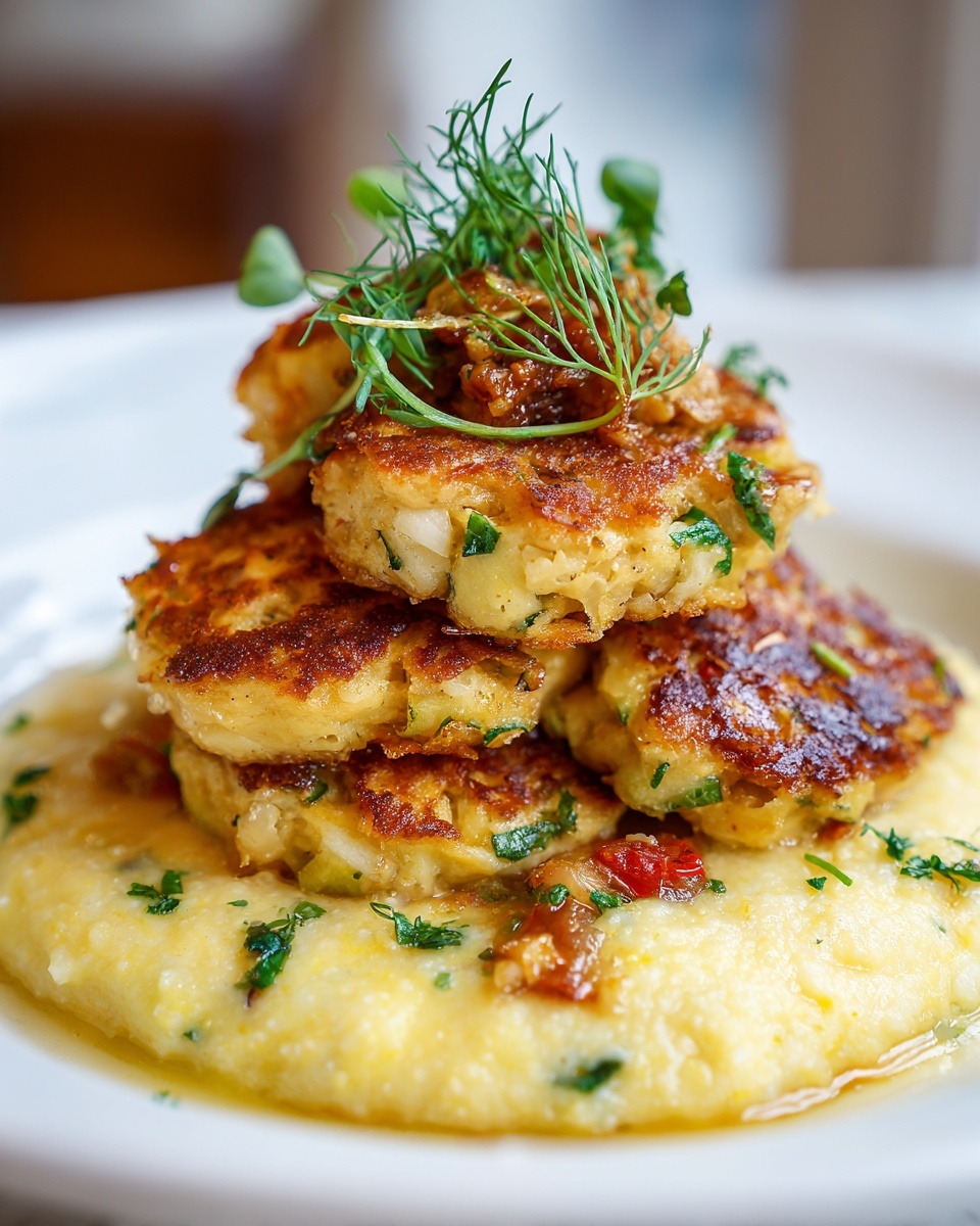 Zucchini & Polenta Fritters Recipe - Recipe Image