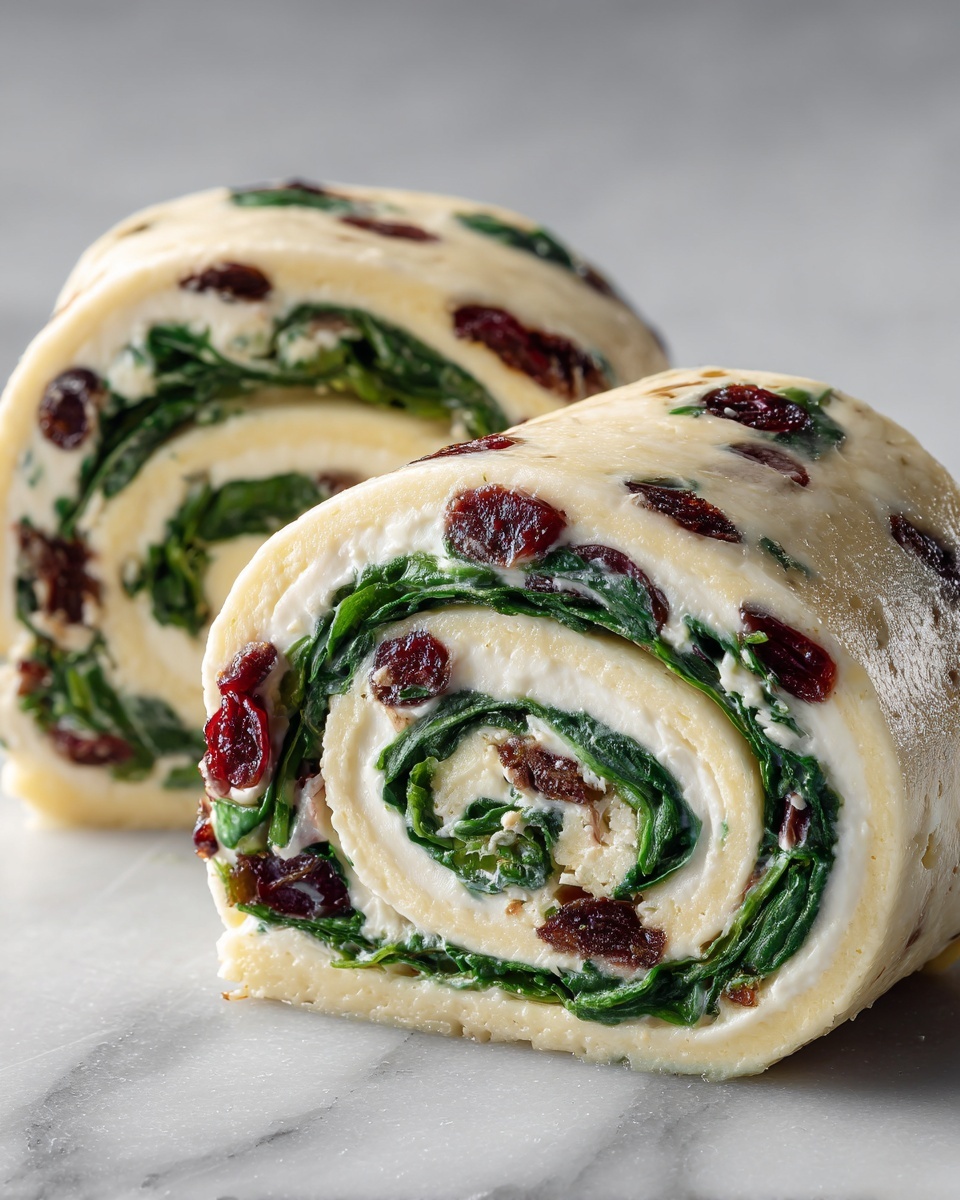 Turkey Cranberry Pinwheels Recipe - Recipe Image