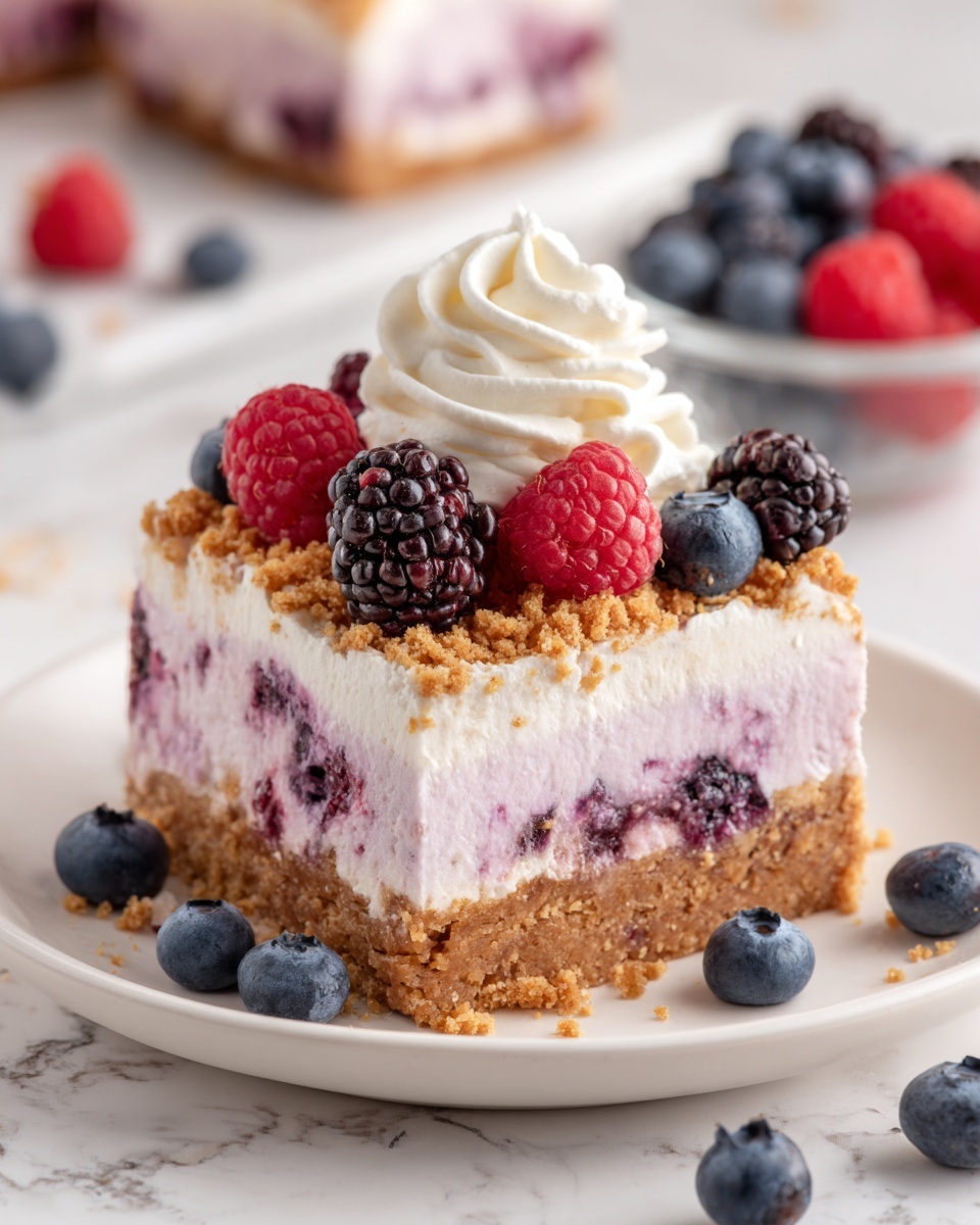 No-Bake Berry Cheesecake Recipe - Recipe Image