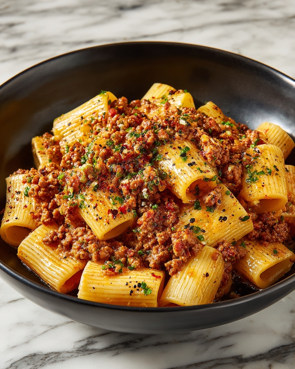 Creamy Beef Pasta Recipe - Recipe Image