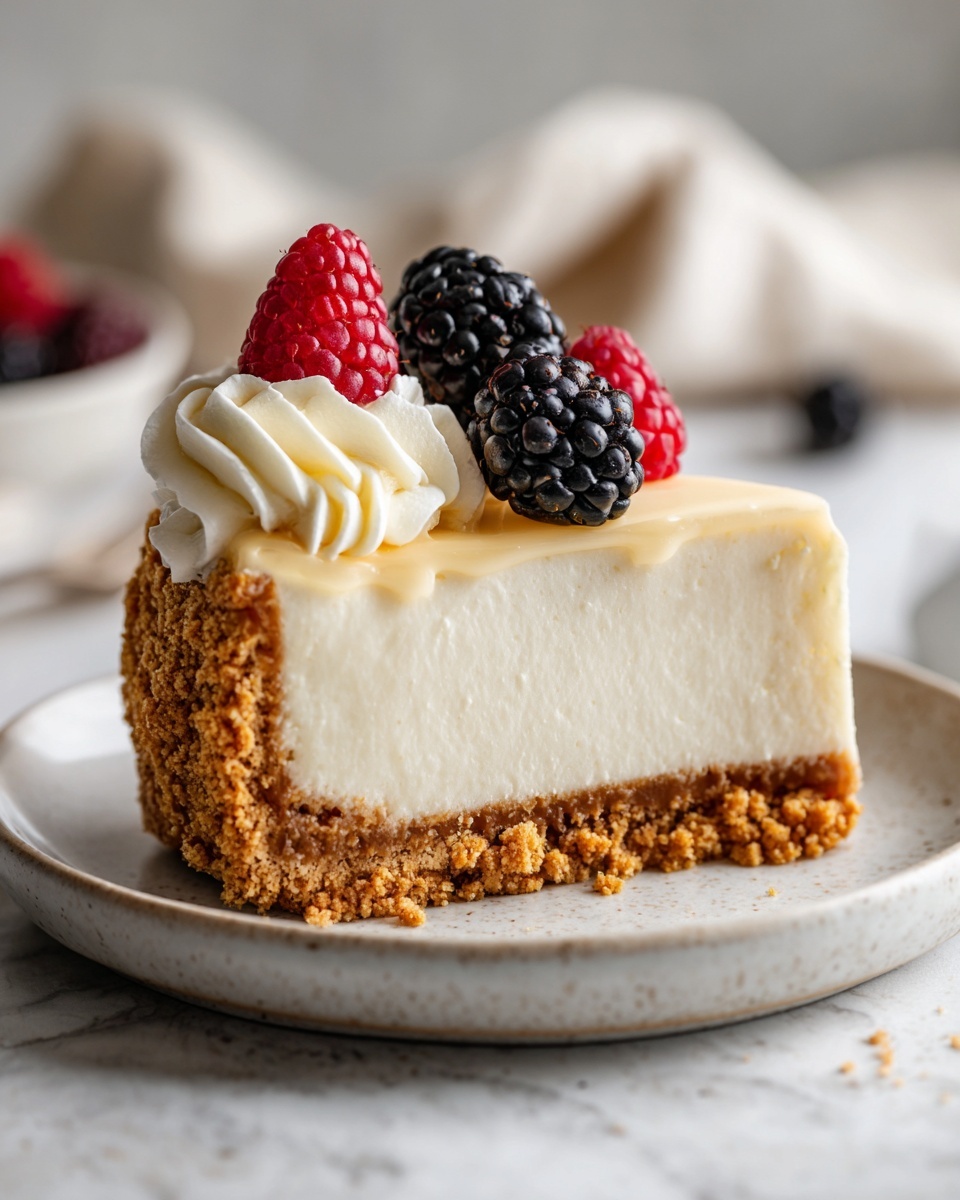 Creamy Baked Cheesecake Recipe - Recipe Image