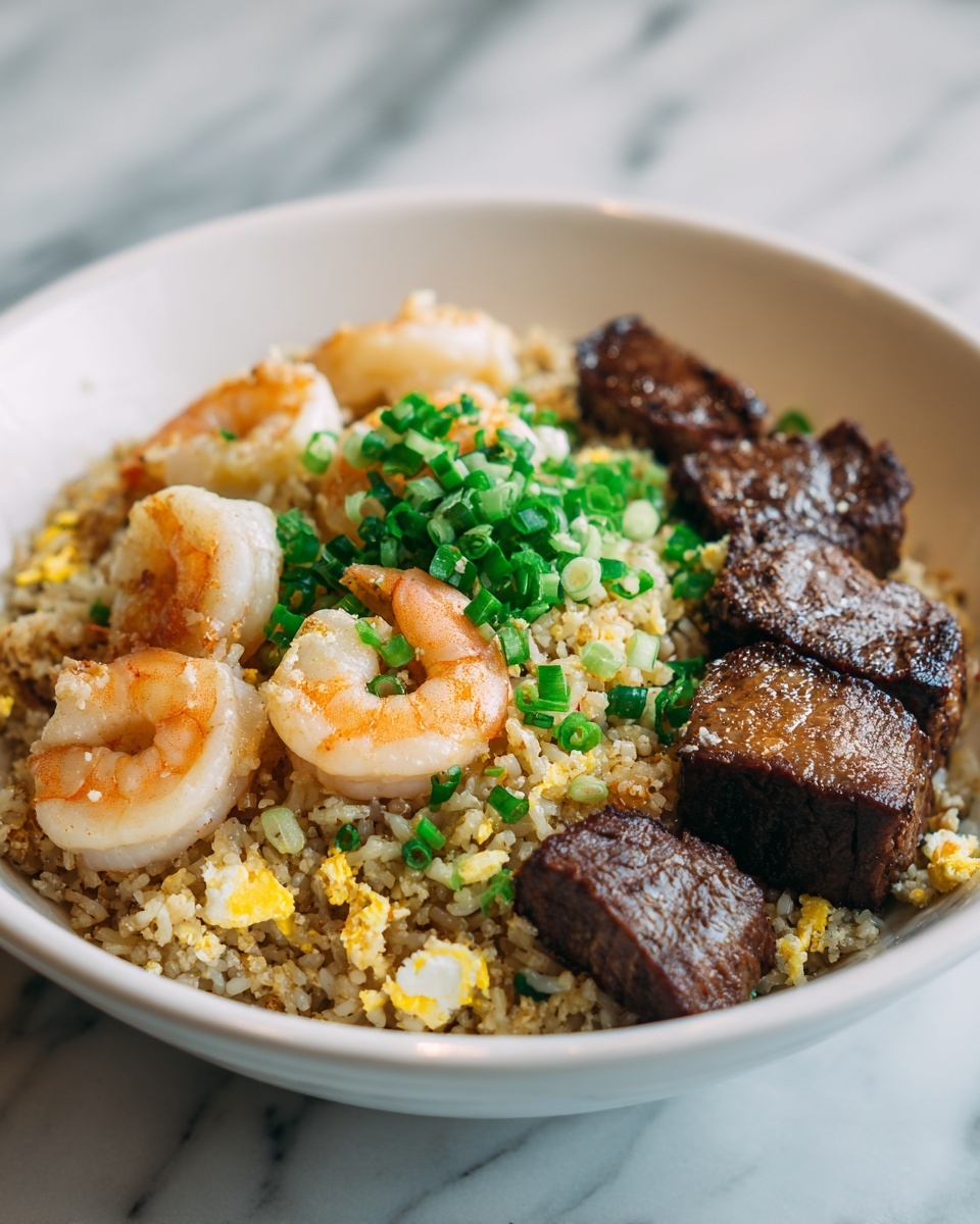 Shrimp and Steak Fried Rice Recipe - Recipe Image