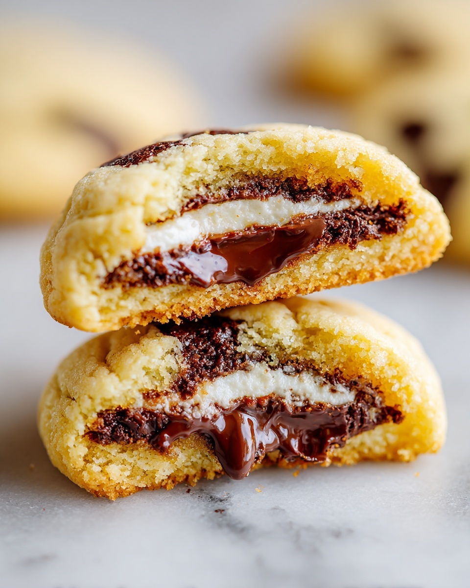 Cheesecake-Filled Chocolate Chip Cookies Recipe - Recipe Image