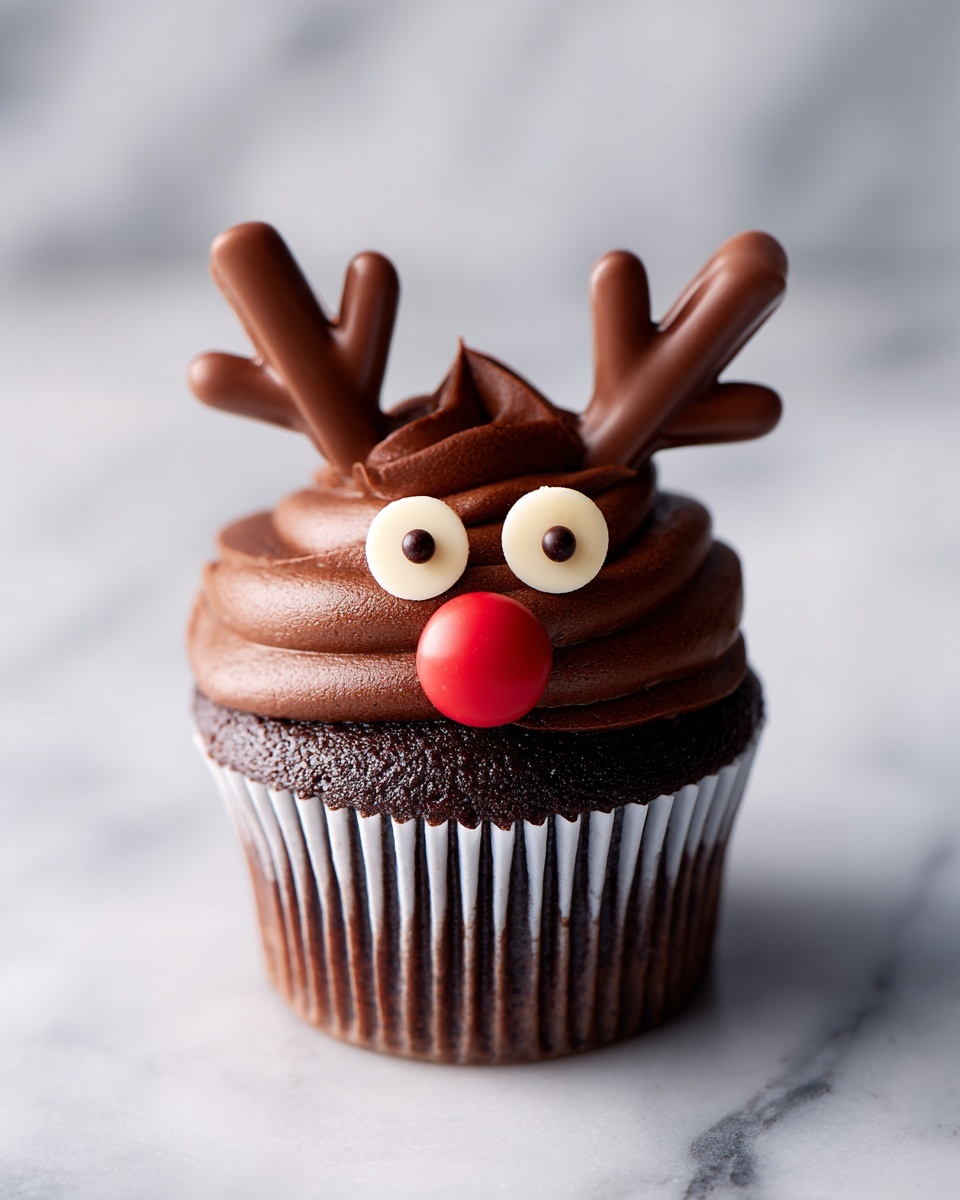 Reindeer Face Carrot Cupcakes Recipe - Recipe Image