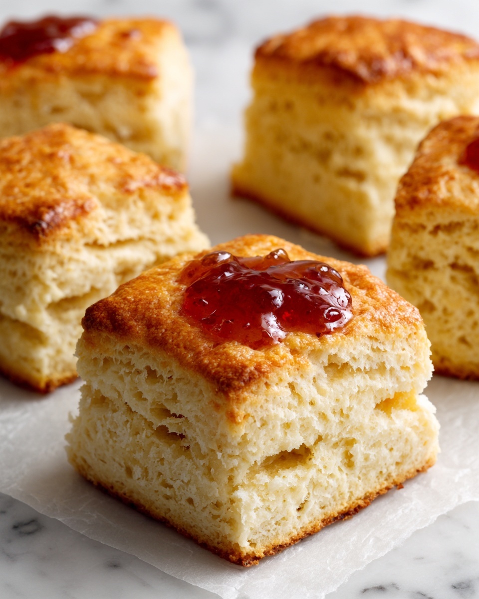 Butter Swim Biscuits with Peach Jalapeño Jam Recipe - Recipe Image