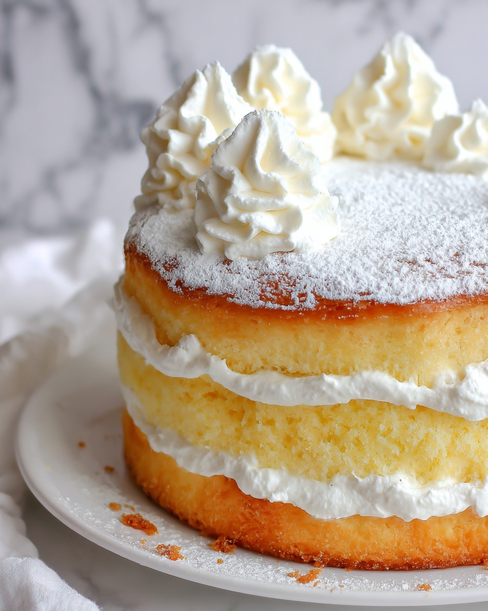Italian Lemon Cream Cake Recipe - Recipe Image