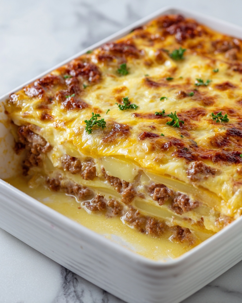 Cheesy Taco Potato Casserole Recipe - Recipe Image