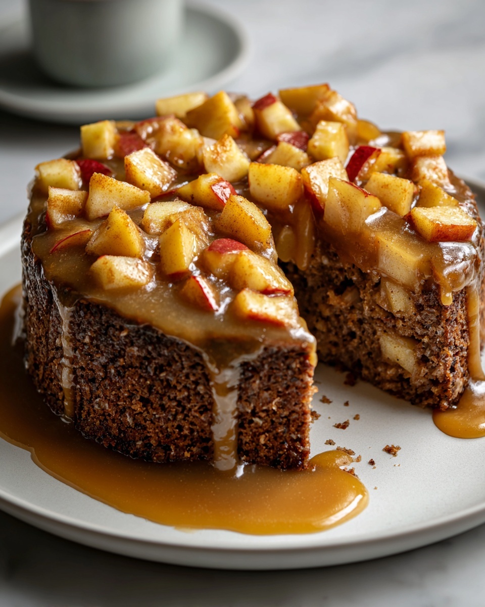 Glazed Honeycrisp Apple Fritter Cake Recipe - Recipe Image