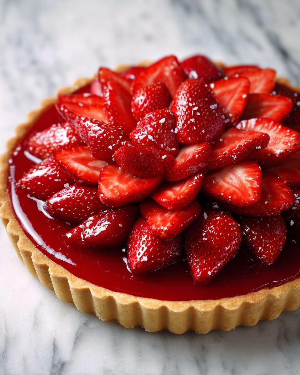 Homemade Fresh Strawberry Pie Recipe - Recipe Image
