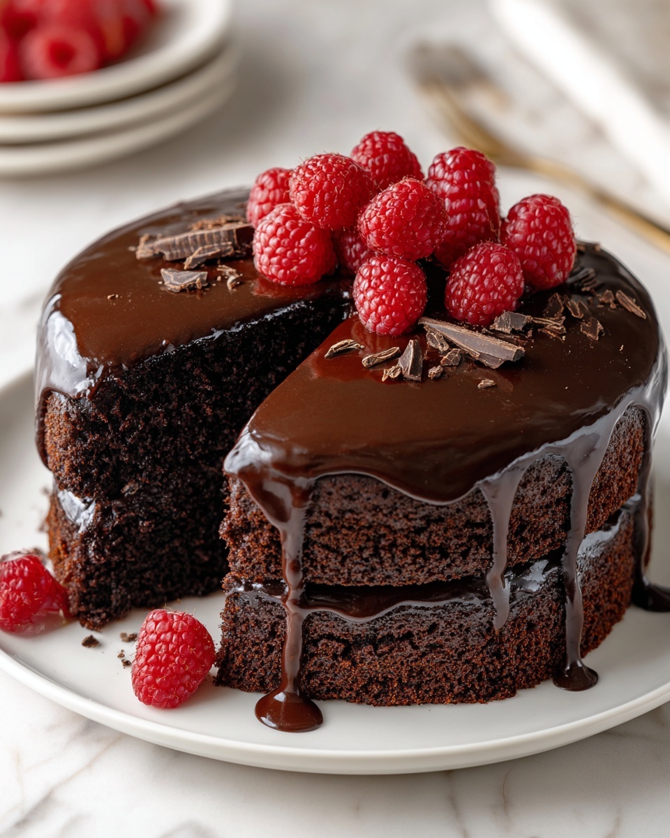 Decadent Chocolate Cake with Rich Ganache Recipe - Recipe Image