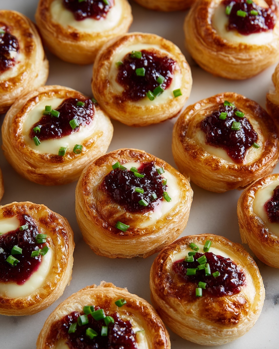 Cranberry Cream Cheese Appetizer Bites Recipe - Recipe Image