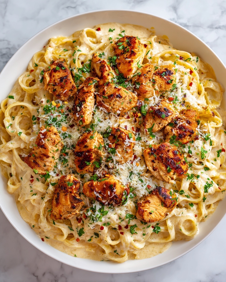 Cajun Chicken Fettuccine Alfredo Recipe - Recipe Image