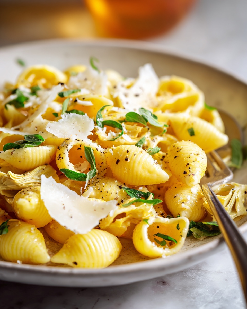 Orzo with Lemon and Artichokes Recipe - Recipe Image