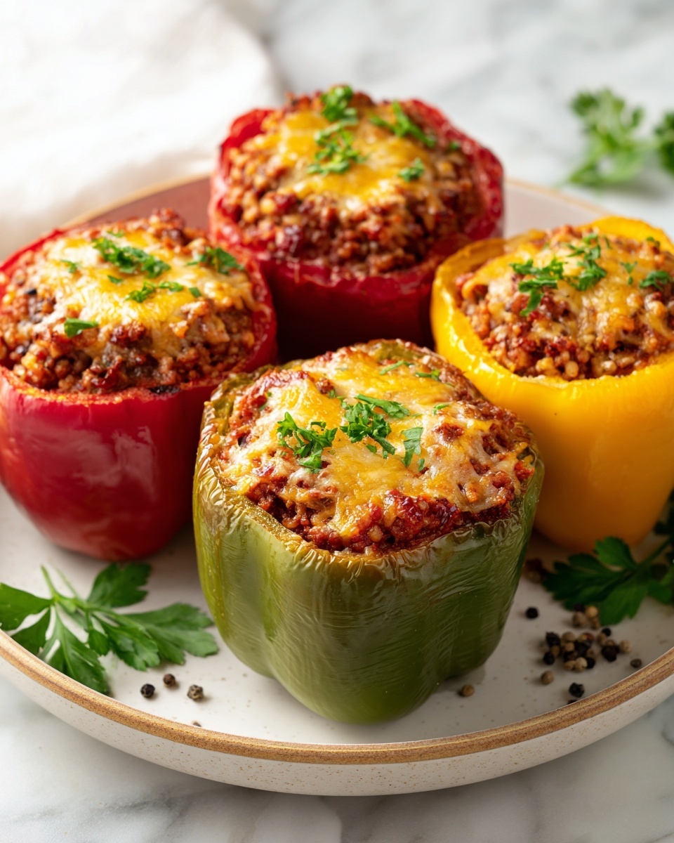 Classic Stuffed Bell Peppers Recipe - Recipe Image