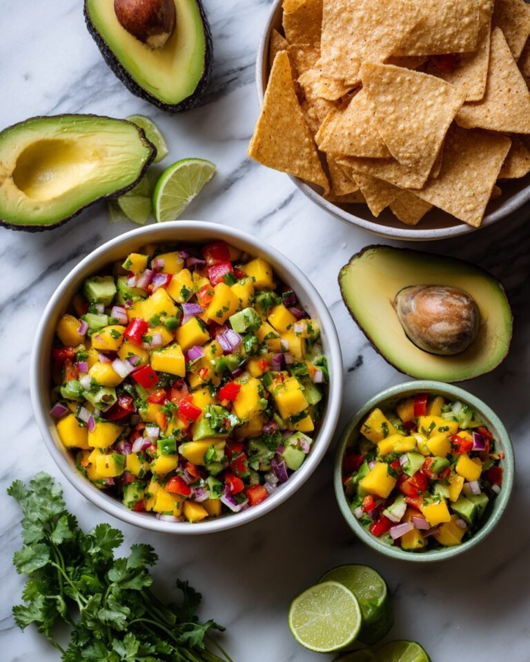 Mango Avocado Salsa with Tortilla Chips Recipe