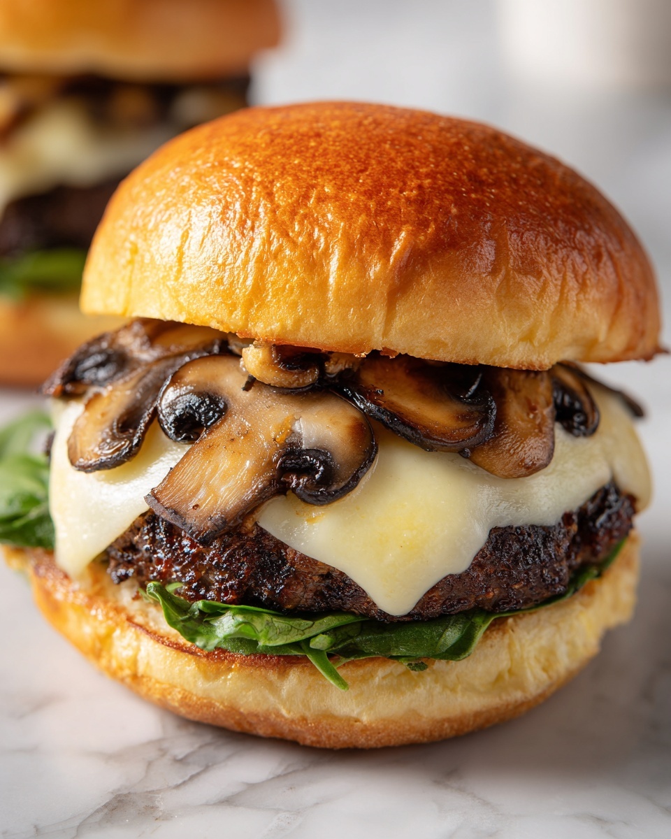 French Onion Steak Sandwich with Grilled Mushrooms Recipe - Recipe Image