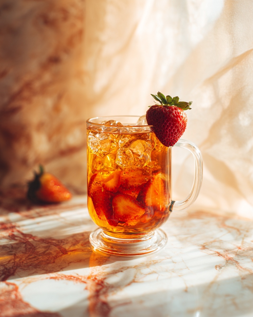 Strawberry Sweet Tea Recipe - Recipe Image