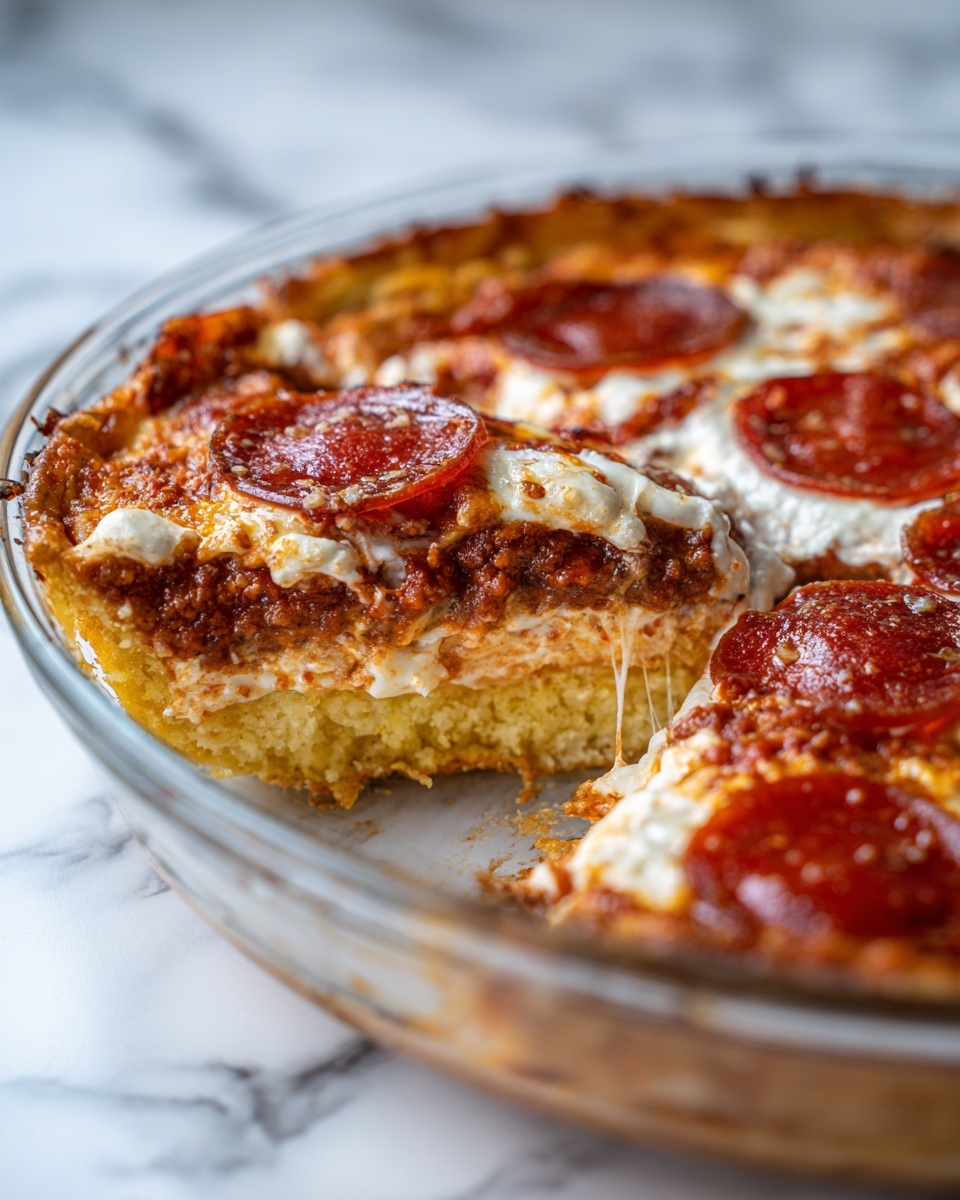 Pepperoni Pizza Casserole Recipe - Recipe Image