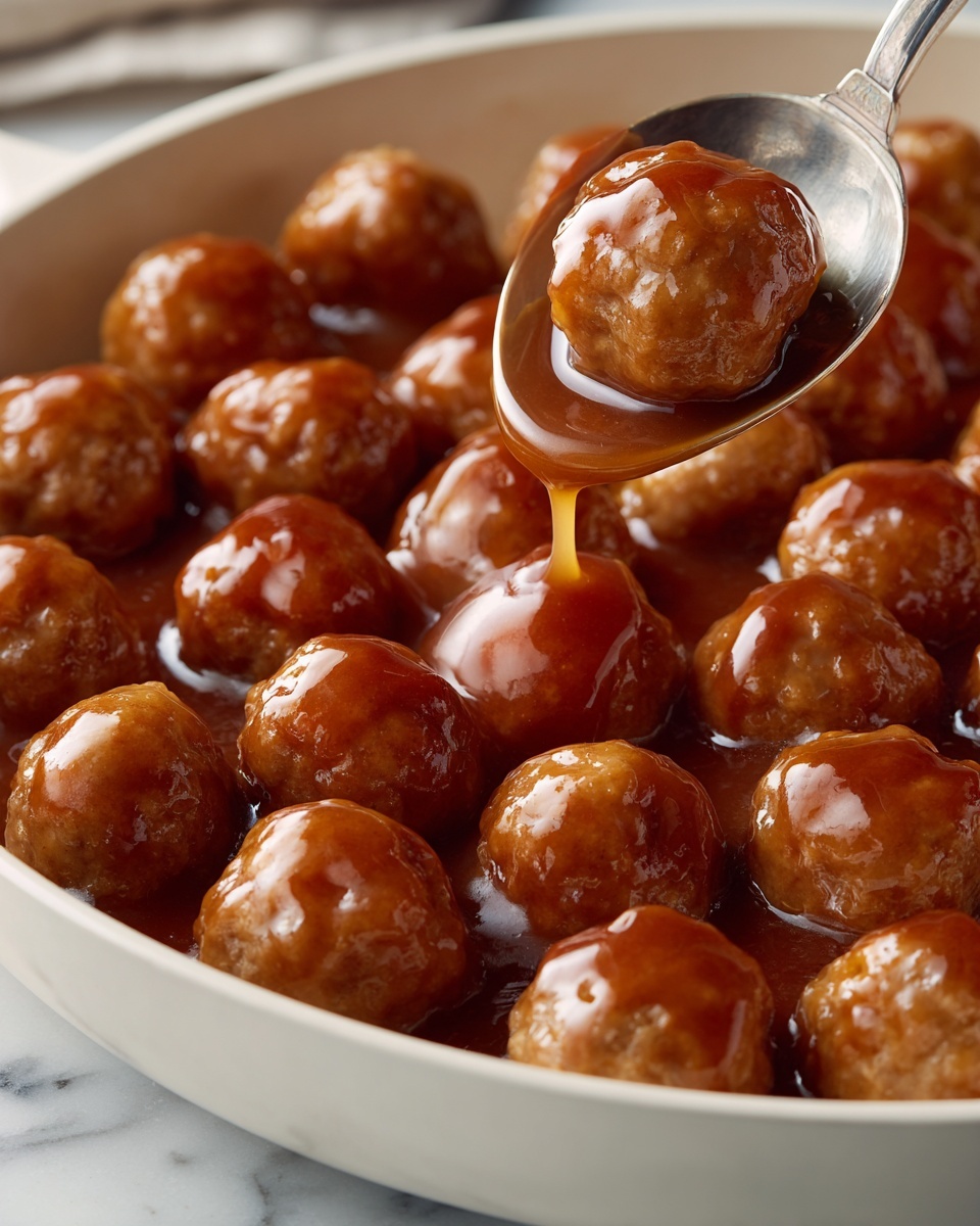Honey Garlic Meatballs Recipe - Recipe Image