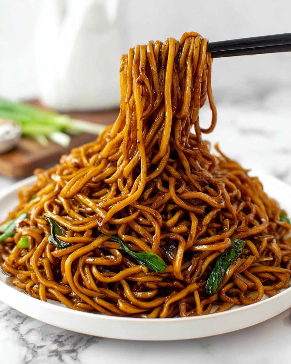 Soy Sauce Pan-Fried Noodles Recipe - Recipe Image