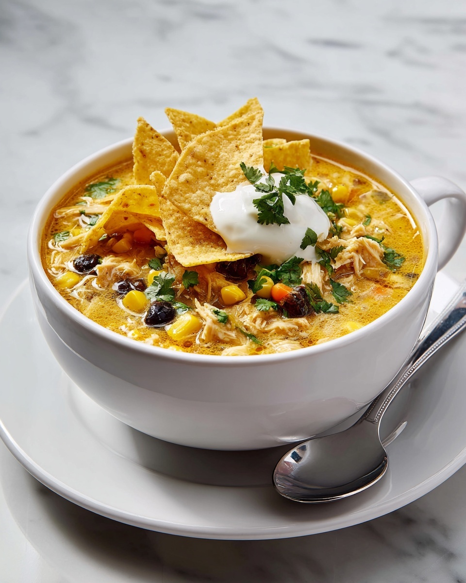 Easy Chicken Taco Soup Recipe - Recipe Image