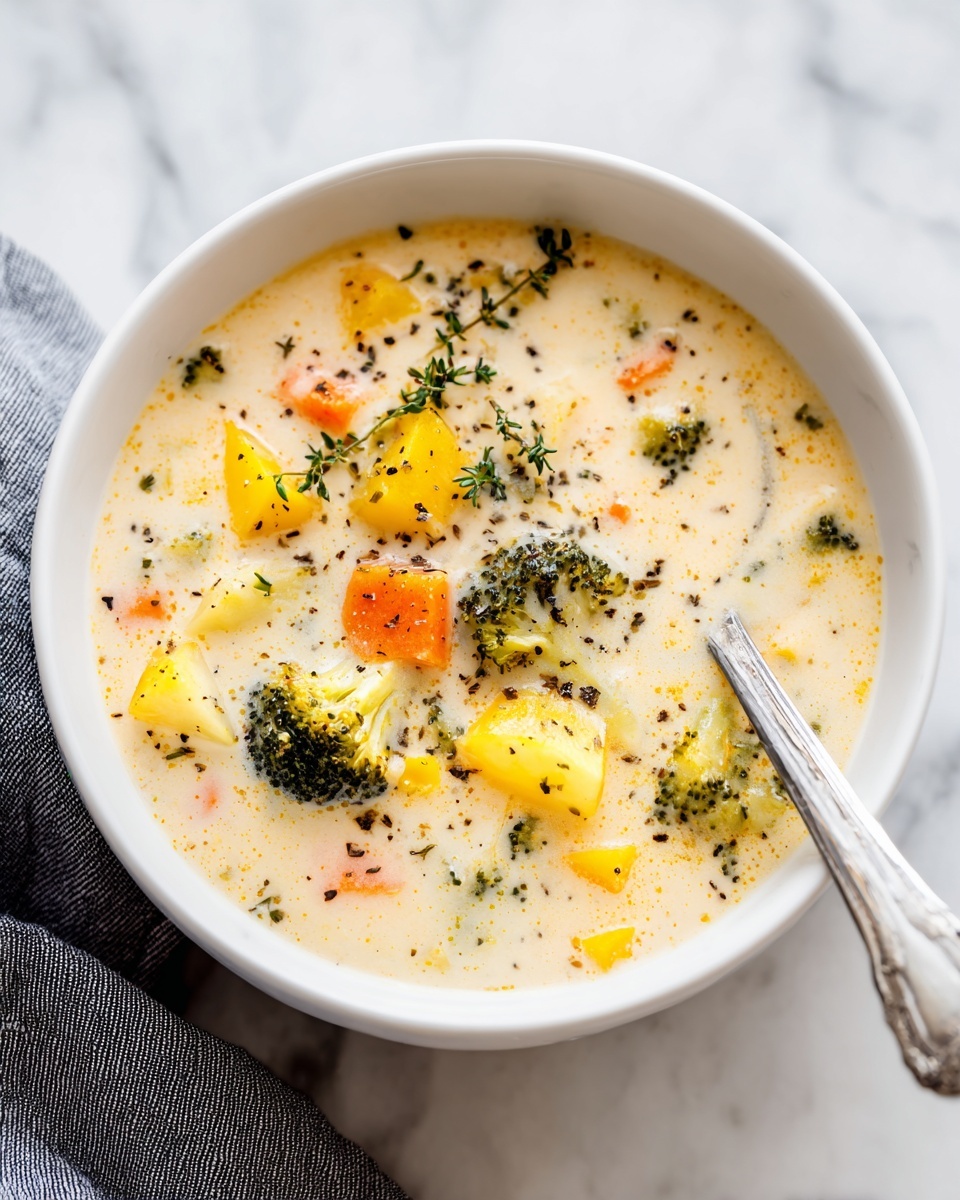 The Best Broccoli Potato Cheese Soup Recipe - Recipe Image