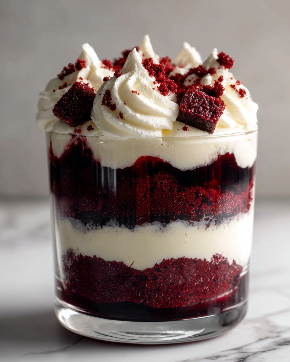 Red Velvet Cheesecake Trifle Recipe - Recipe Image