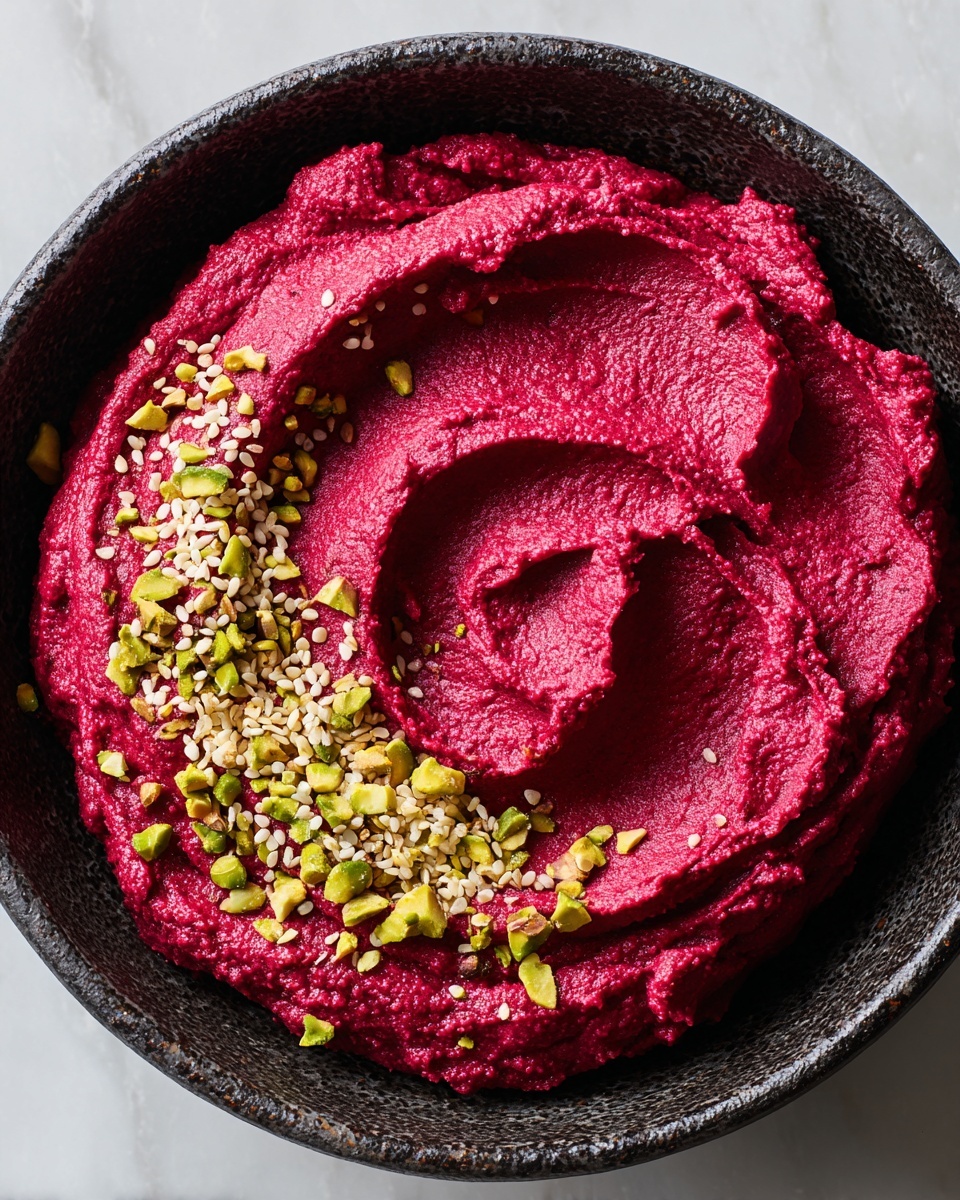 Roasted Beetroot Hummus Recipe - Recipe Image