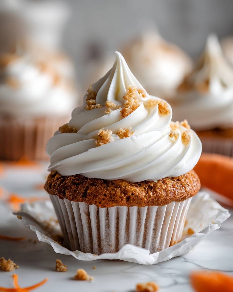 Super Moist Carrot Cake Cupcakes Recipe - Recipe Image
